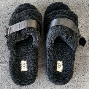UGG Women's Fluffita Slippers Platform Slides 1113475 size 7-7.5